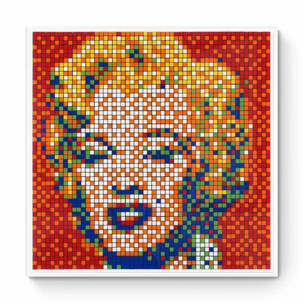 Digitale Print Invader - Rubik Shot Red Marilyn