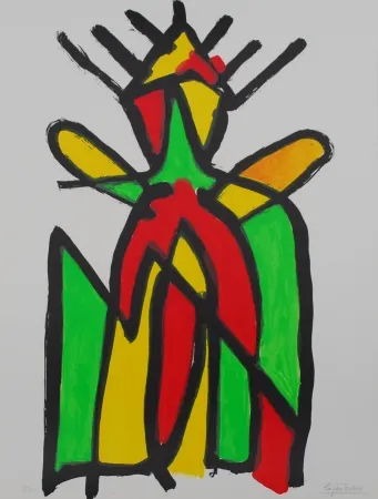 Lithografie Ionesco - Le roi