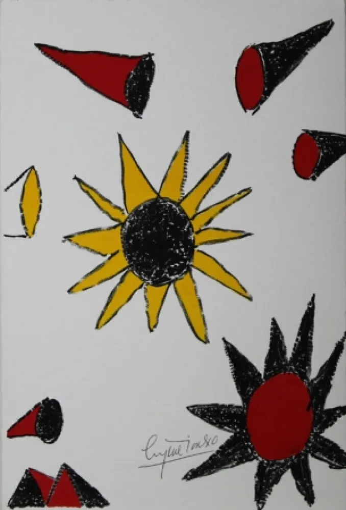 Lithografie Ionesco - New Year's Card