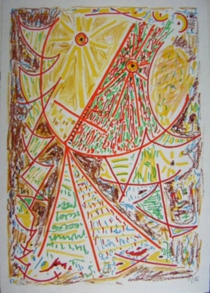 Lithografie Jacobsen - Maske