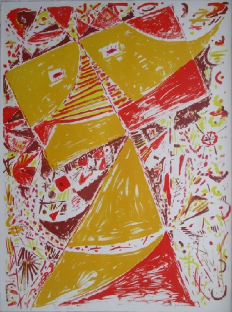 Lithografie Jacobsen - Yellow Mask