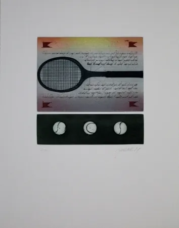 Ets En Aquatint Janak - Tennisschläger / Tennis Racquet