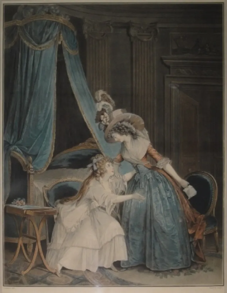 Ets En Aquatint Janinet - L’Indiscretion