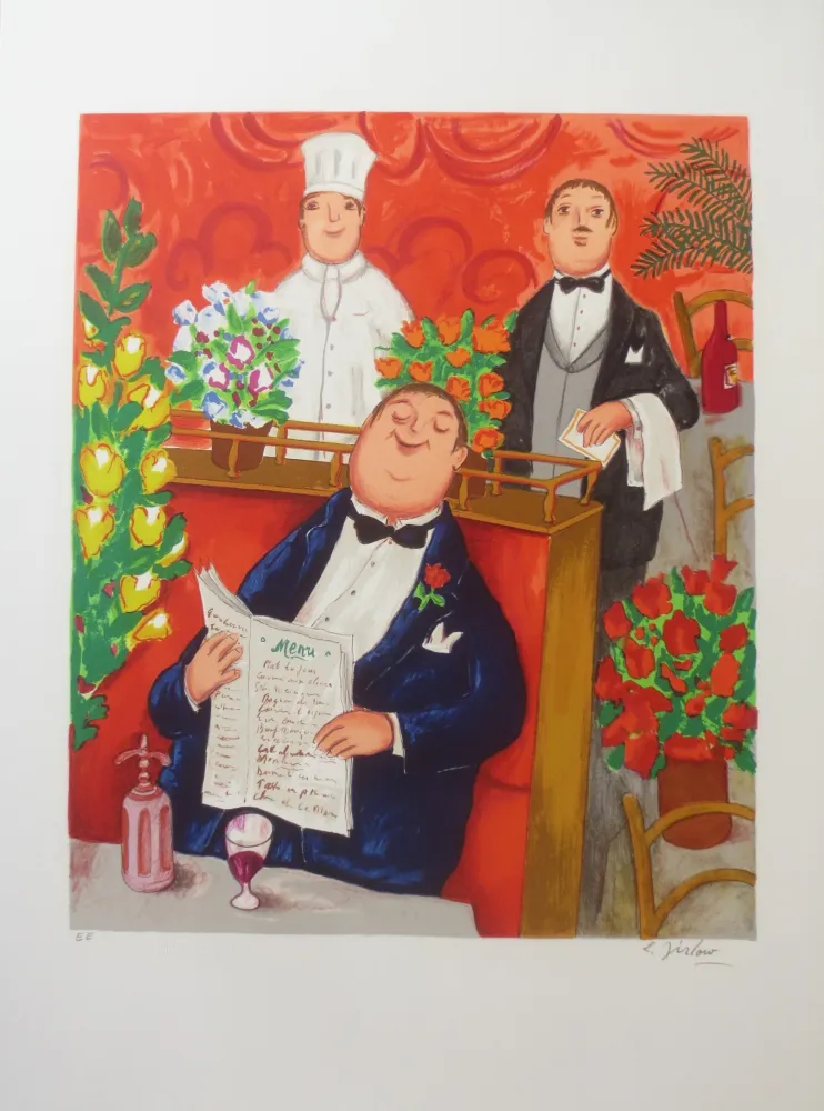 Lithografie Jirlow - Promenade culinaire a PARIS