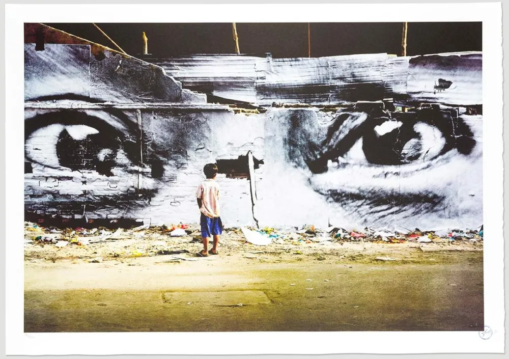 Lithografie Jr - Action in Phnom Penh, Peng Panh, Cambodia