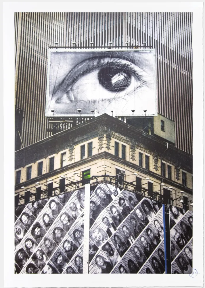 Lithografie Jr - Inside Out, Times Square, close up, USA, 2013