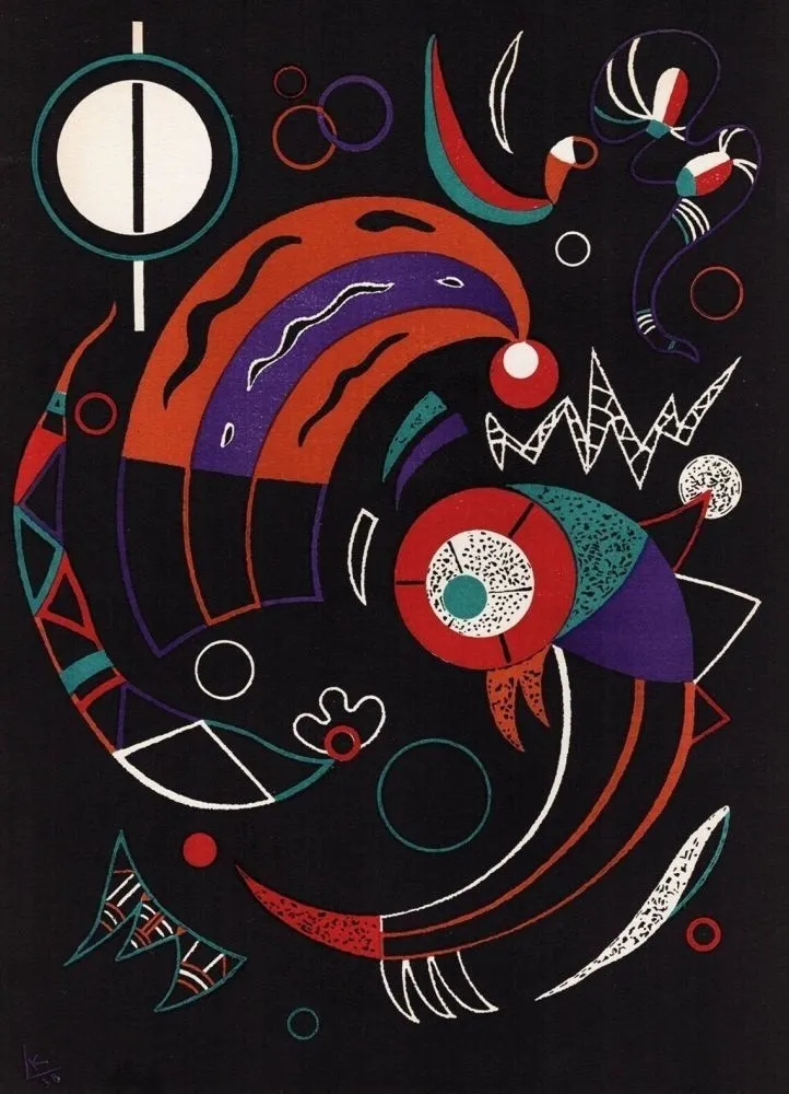 Lithografie Kandinsky - Comètes