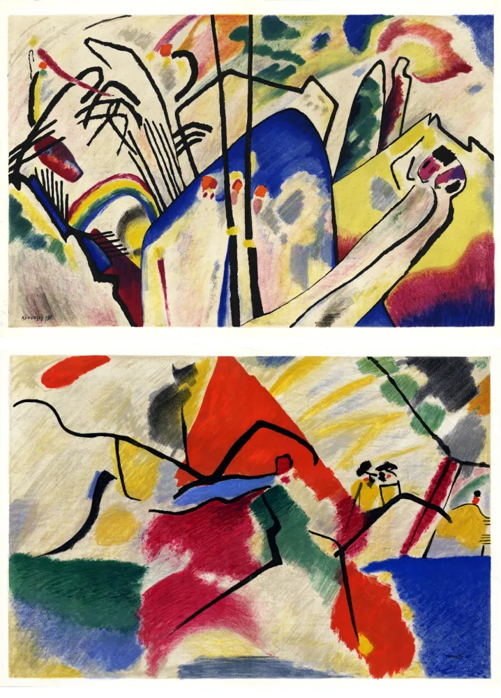 Geïllustreerd Boek Kandinsky - KANDINSKY. Période dramatique 1910-1920. Juillet 1955. DERRIÈRE LE MIROIR N° 77-78.