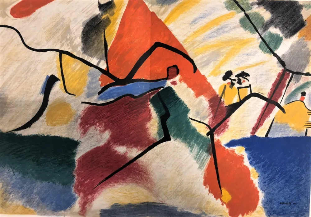 Lithografie Kandinsky - Période dramatique 1910-1920