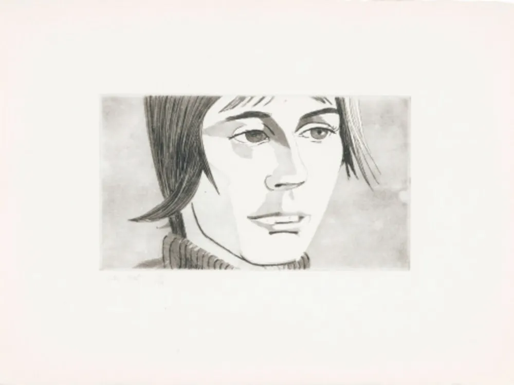 Ets En Aquatint Katz - June Ekman's Class 2