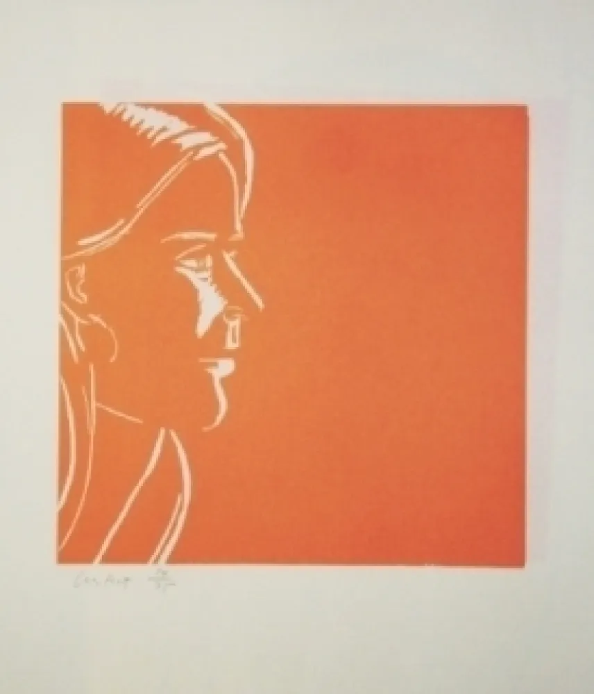 Houtsnede Katz - Pink Kym