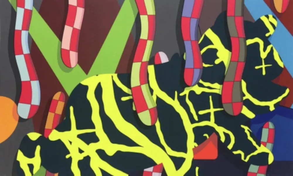 Zeefdruk Kaws - Far Far Down