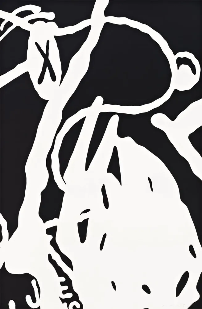 Zeefdruk Kaws - Man's Best Friend #9