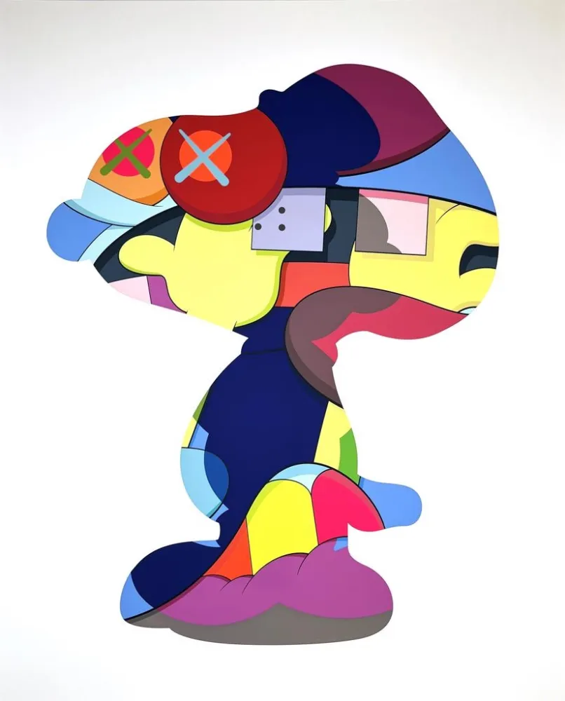 Zeefdruk Kaws - No One's Home