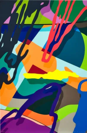 Zeefdruk Kaws - Tension No. 2