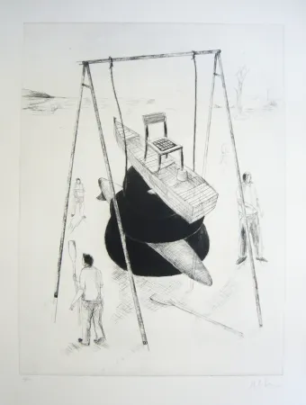 Ets En Aquatint Kcho - Sans titre 3