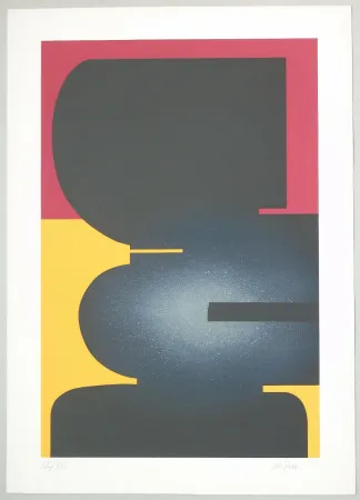 Lithografie Kijno - Composition