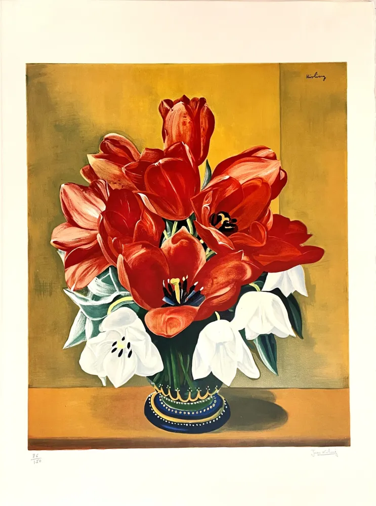 Lithografie Kisling - Bouquet de Fleurs