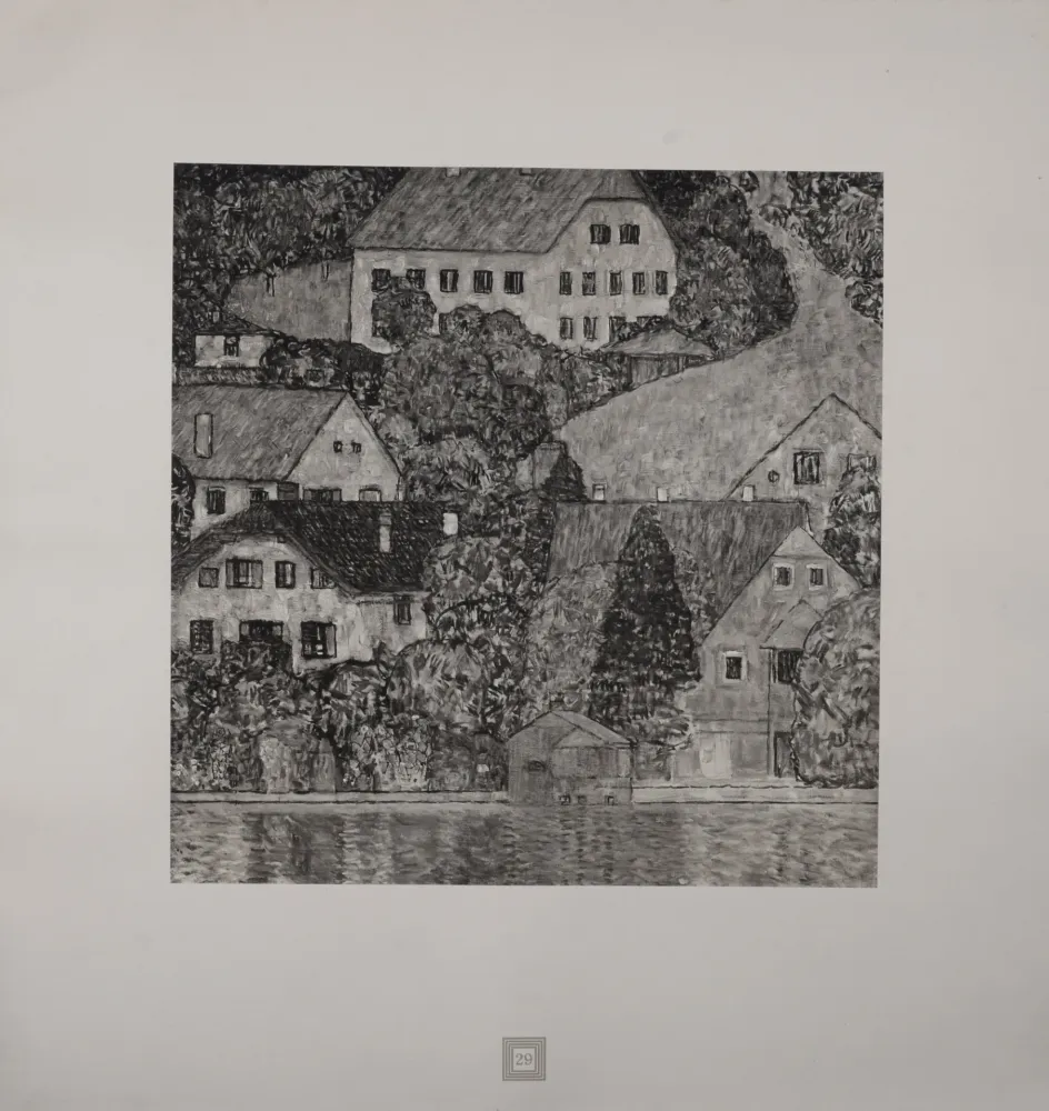 Lithografie Klimt (After) - Eine Nachlese Folio, Am Attersee