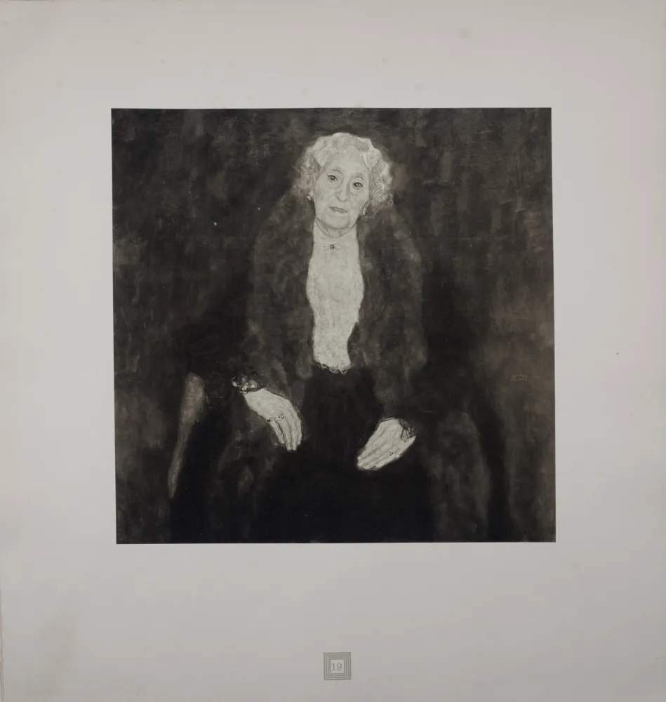 Lithografie Klimt (After) - Eine Nachlese Folio, Einer Alten Dame, 1931