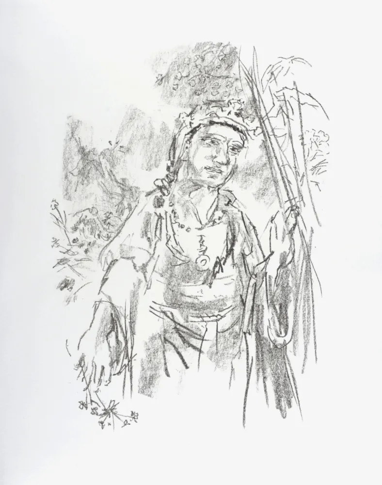 Lithografie Kokoschka - Cordelia, 1963