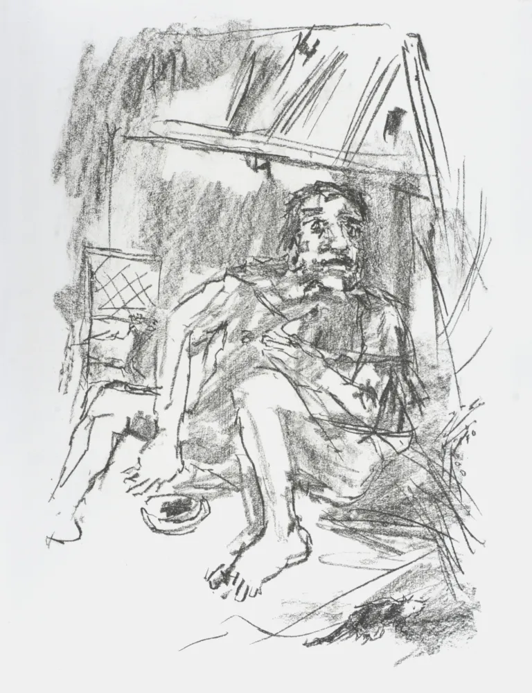 Lithografie Kokoschka - Edgar,1963