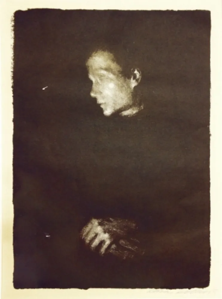 Lithografie Kollwitz - Arbeiterfrau im Profil Nach Links