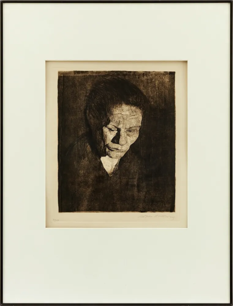 Ets Kollwitz - Cabeza de Mujer hundida