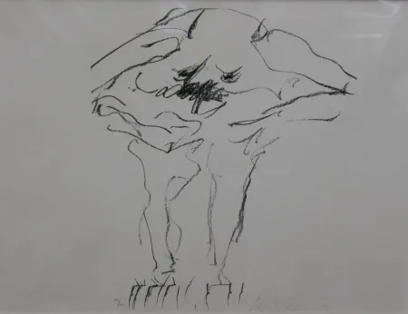 Lithografie Kooning - Clam Digger