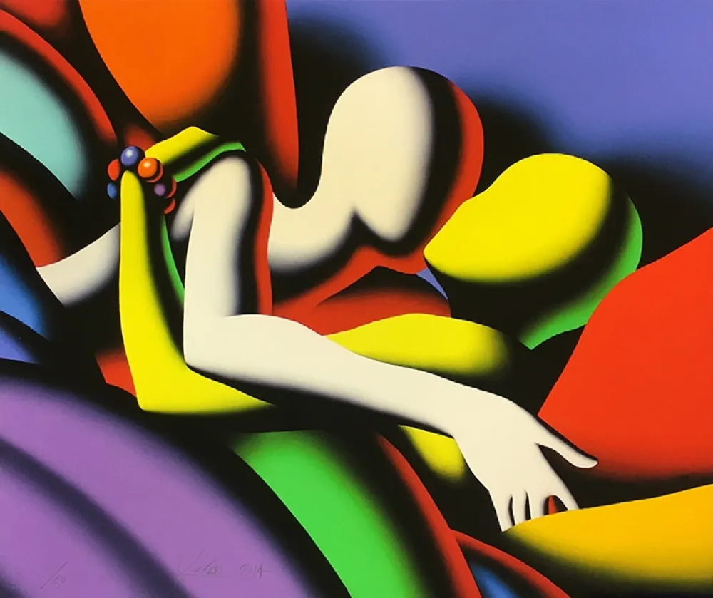 Zeefdruk Kostabi - GOING UNDER COVER