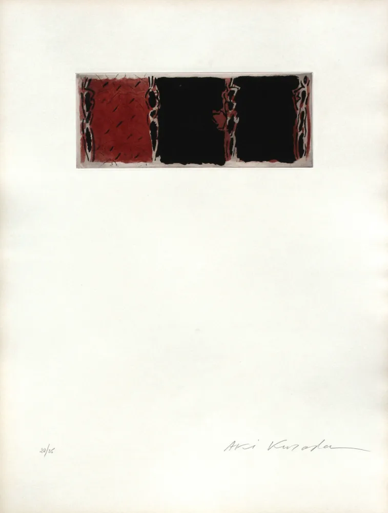 Aquatint Kuroda - ContiNUITe (rouge)