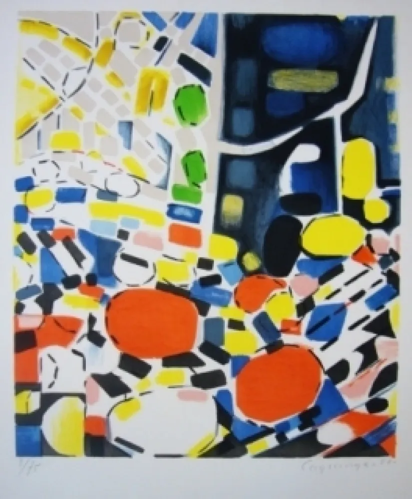 Lithografie Lagrange - Paysage 57