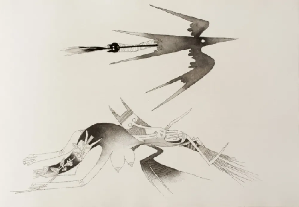 Geïllustreerd Boek Lam - Contre une maison sèche (8 gravures)