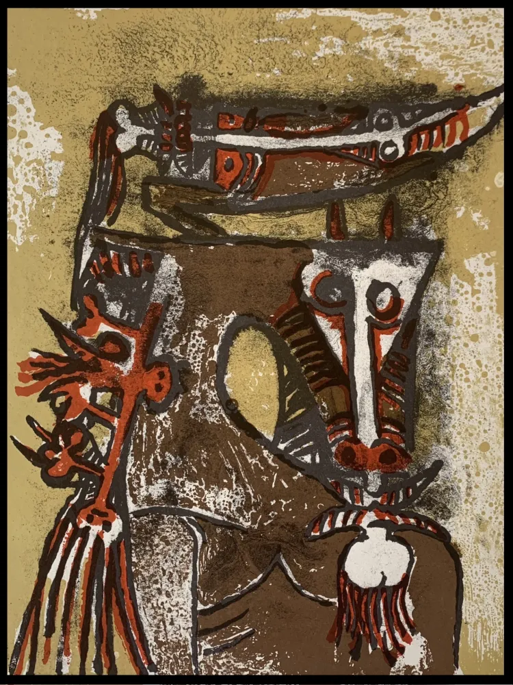 Lithografie Lam - Double personnages 