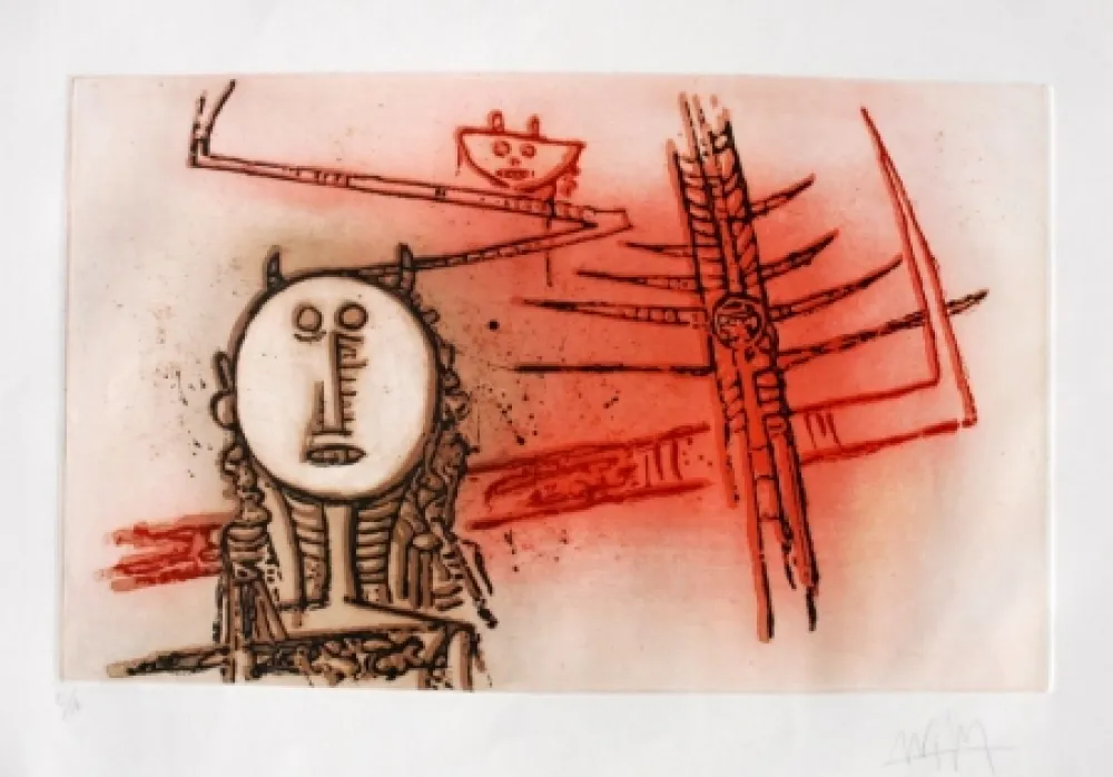 Ets En Aquatint Lam - Senza titolo