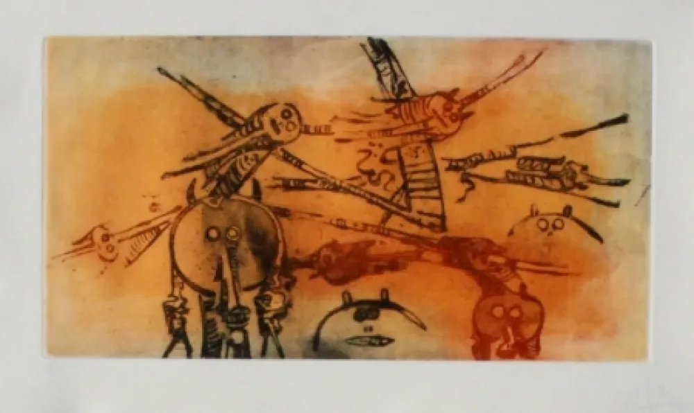 Ets En Aquatint Lam - Senza titolo