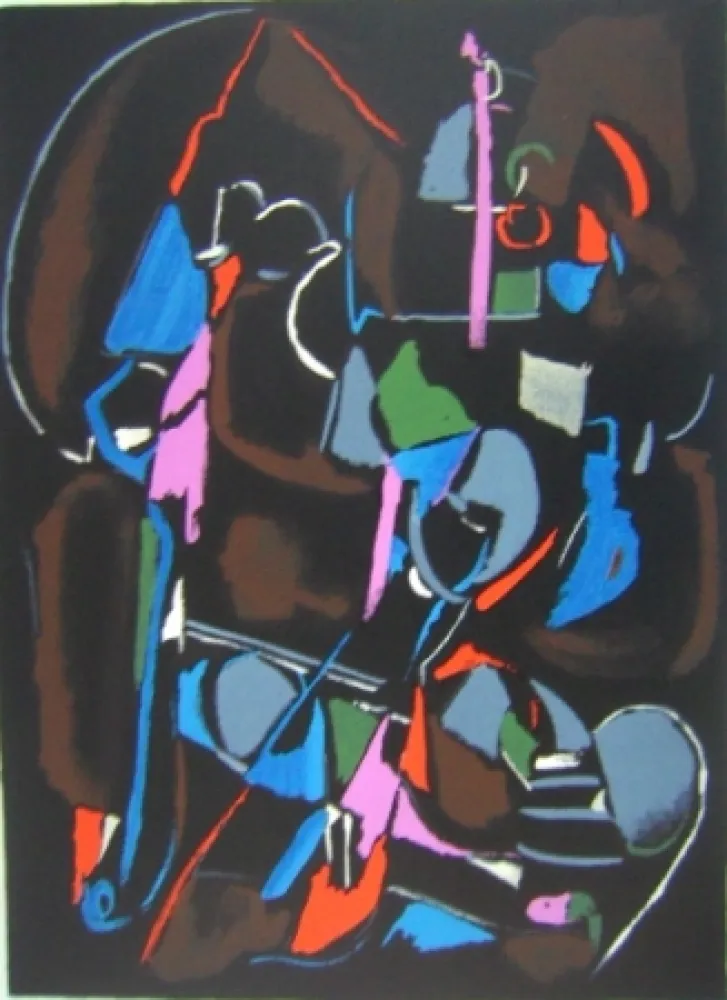 Lithografie Lanskoy - Composition noir 4