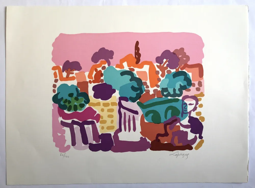 Lithografie Lapicque - Printemps romain