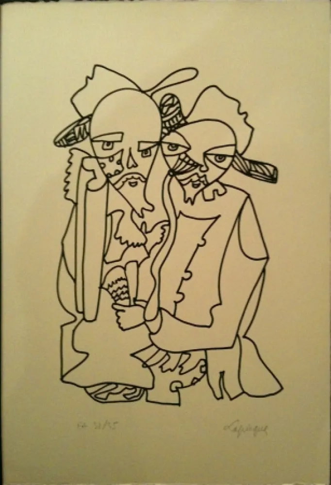 Lithografie Lapicque - Sans titre