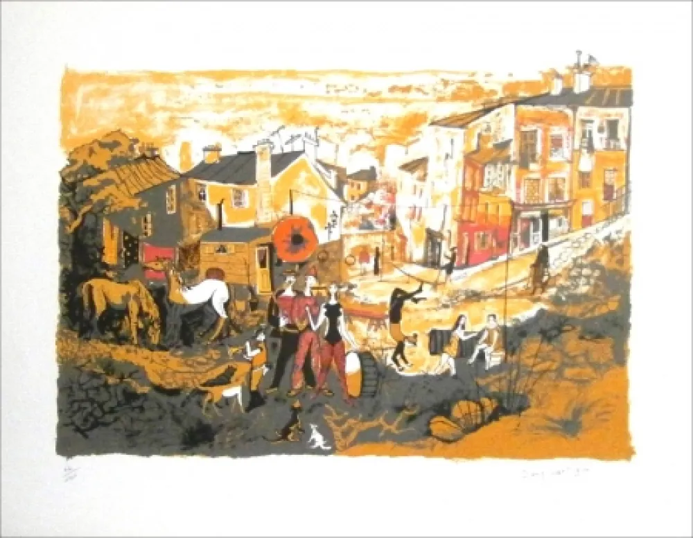 Lithografie Lartigue - Le cirque