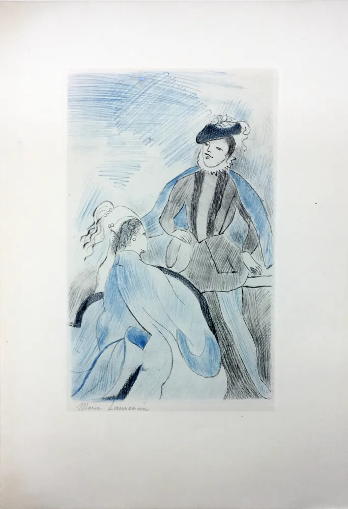 Ets Laurencin - LA PRINCESSE DE CLÈVES (Pl. VIII signée au crayon). 1947