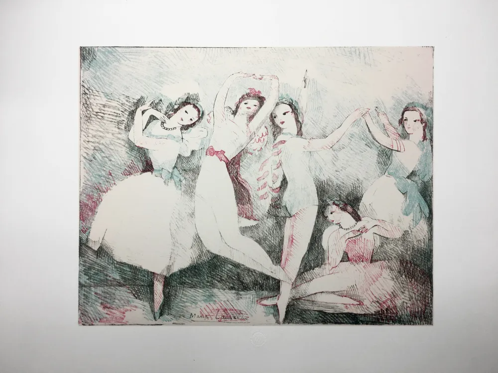 Lithografie Laurencin - LES FÊTES DE LA DANSE (Lithographie). 1937.
