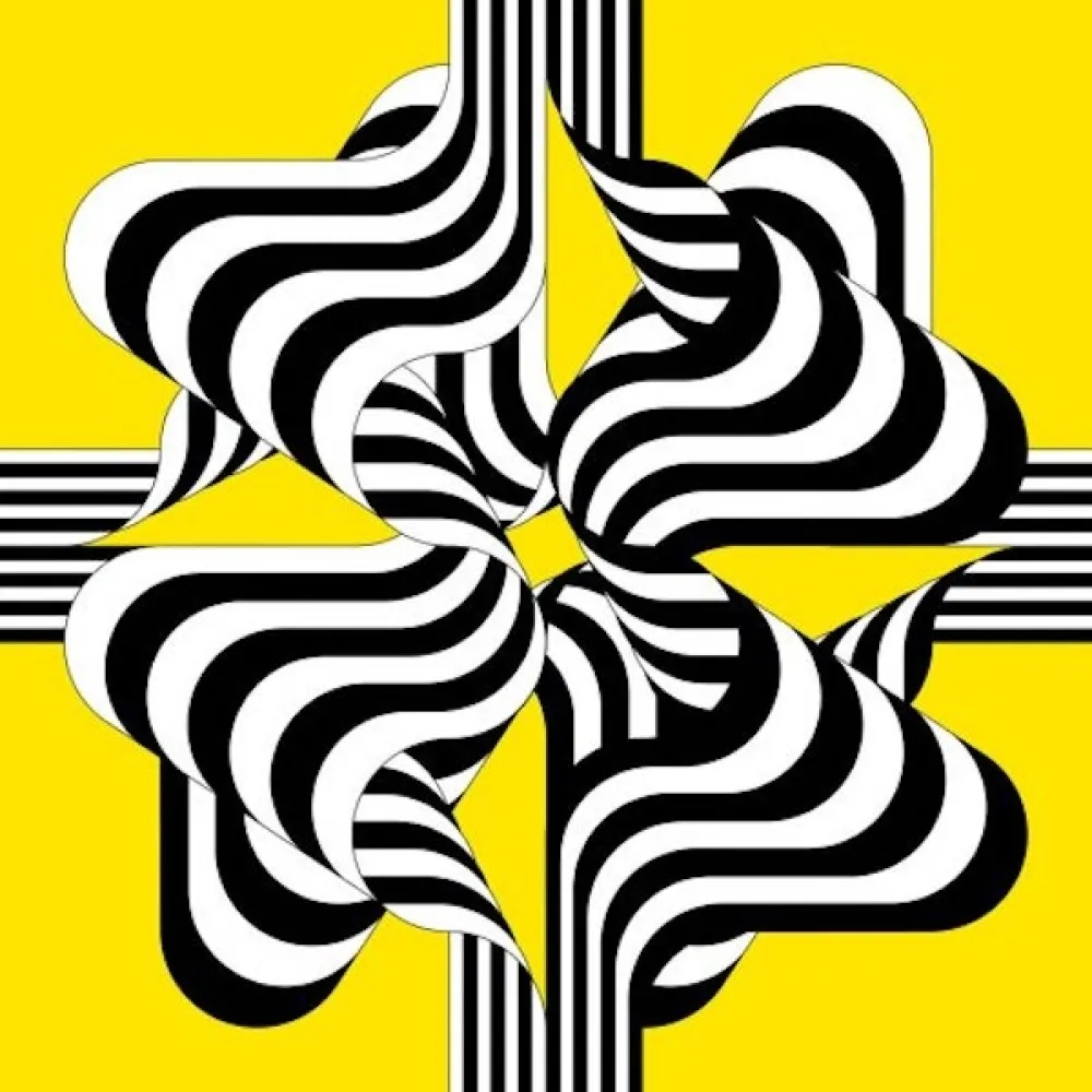 Lithografie Le Parc - Larga marcha, 4 bifurcaciones 