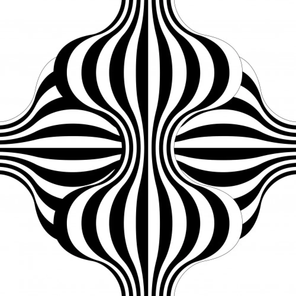 Lithografie Le Parc - Larga marcha, 4 bifurcaciones, 3