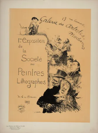 Lithografie Léandre - 1ère Exposition de la Société des Peintres Lithographies, 1900