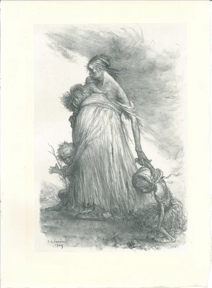 Lithografie Léandre - Misère fertile — Sol stérile (Fertile Misery—Sterile Earth)