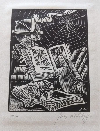 Houtsnede Lébédeff  - Nature Morte