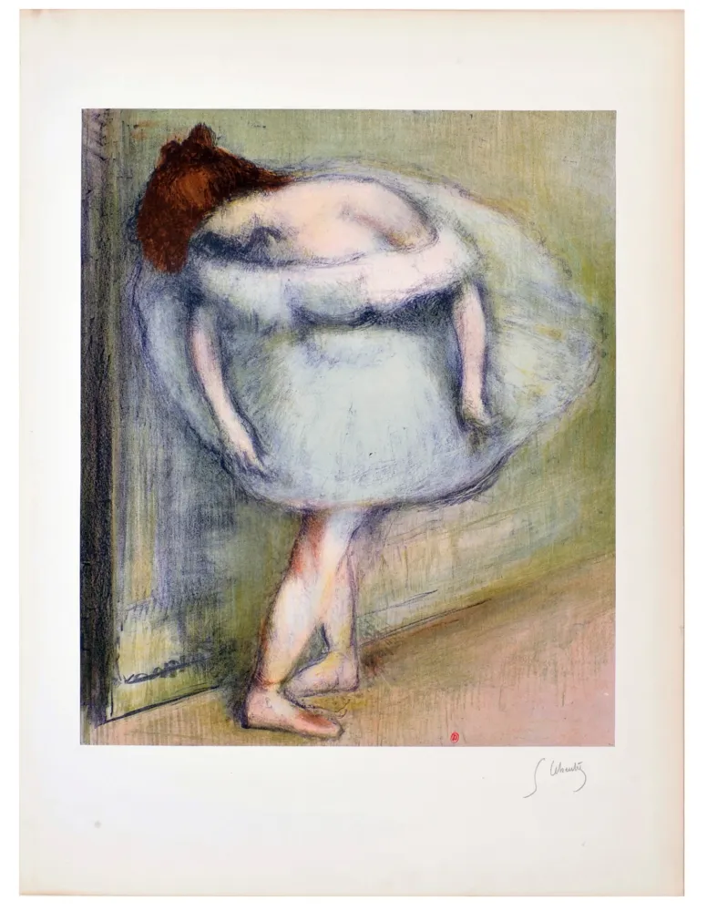 Lithografie Leheutre - Danseuse