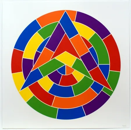 Linosnede Lewitt - Tondo 1 (3 point star)