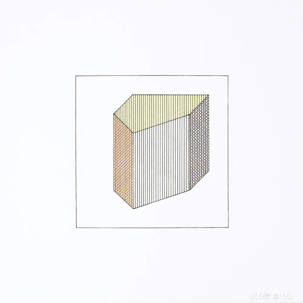 Zeefdruk Lewitt - Twelve Forms Derived From a Cube 31